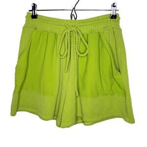 BLAKELEY Women's Sz 1x Brentley Ribbed Lounge Short Green (1783)